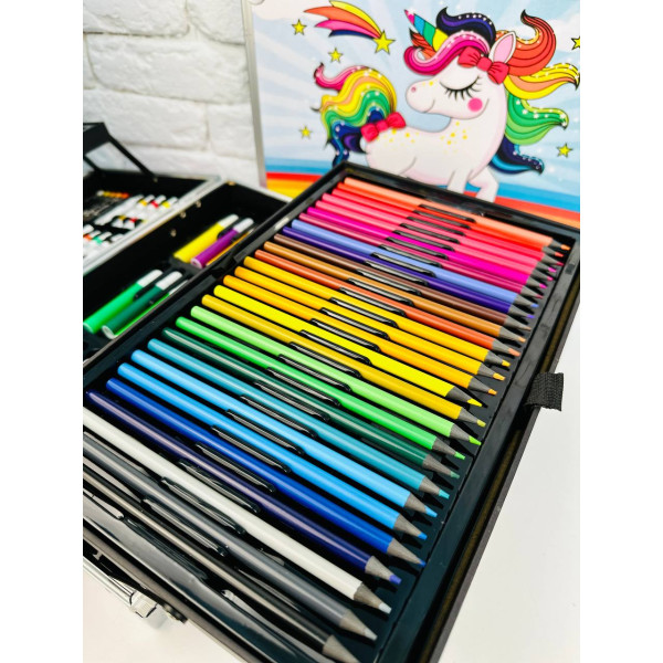 Валіза з набором для малювання на 145 предметів