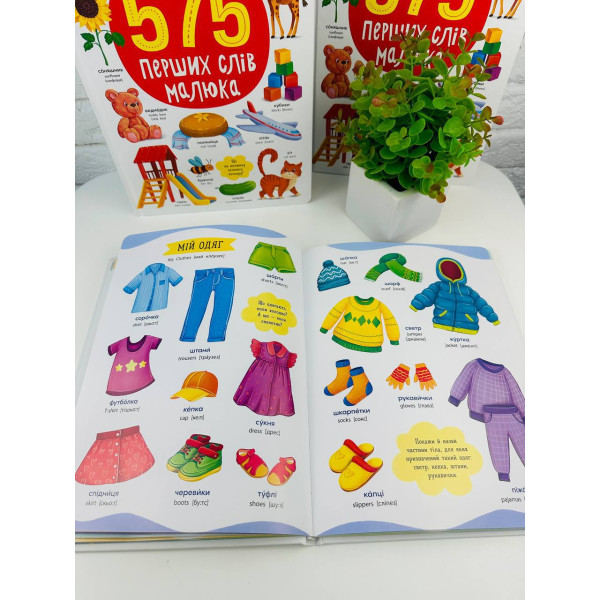 Книга 575 перших слів малюка 