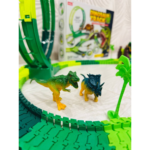 Dino-трек з трамплінами та петлею (245 деталей)  