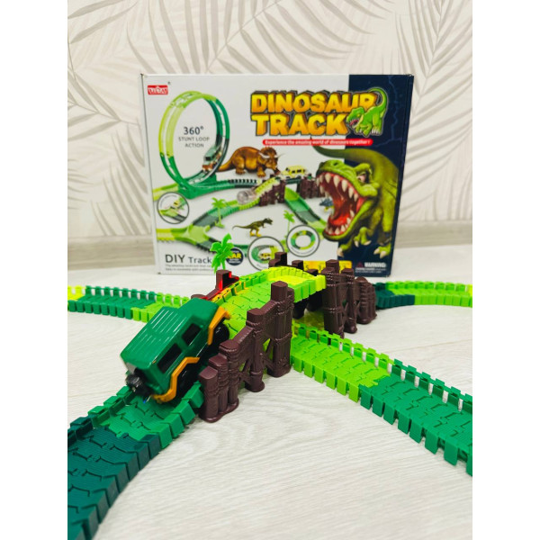 Dino-трек з трамплінами та петлею (245 деталей)  