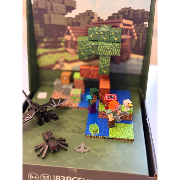 Магнітний конструктор My World Minecraft 83 деталі 