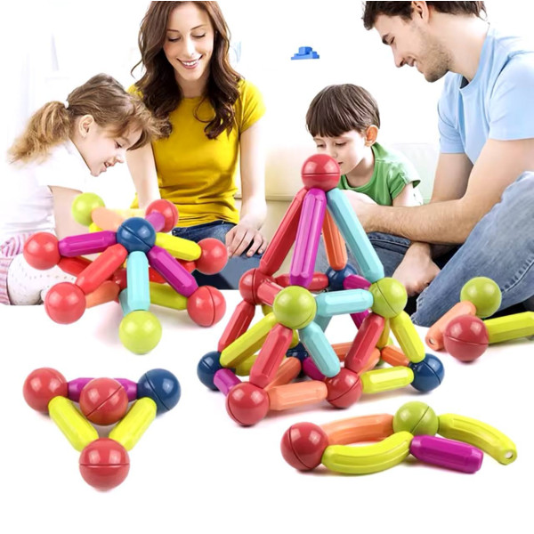 Магнітний конструктор  Magnetic Sticks 84 деталі 