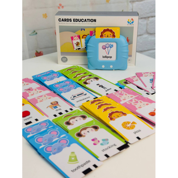 Інтерактивна гра Cards Education 224 картки для вивчення англійської 
