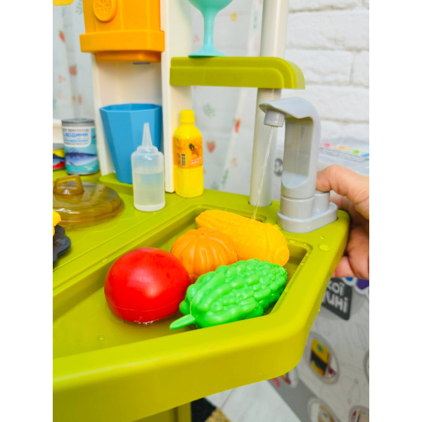 Дитяча кухня Limo Toy 72 деталі з водою, світлом та звуком 
