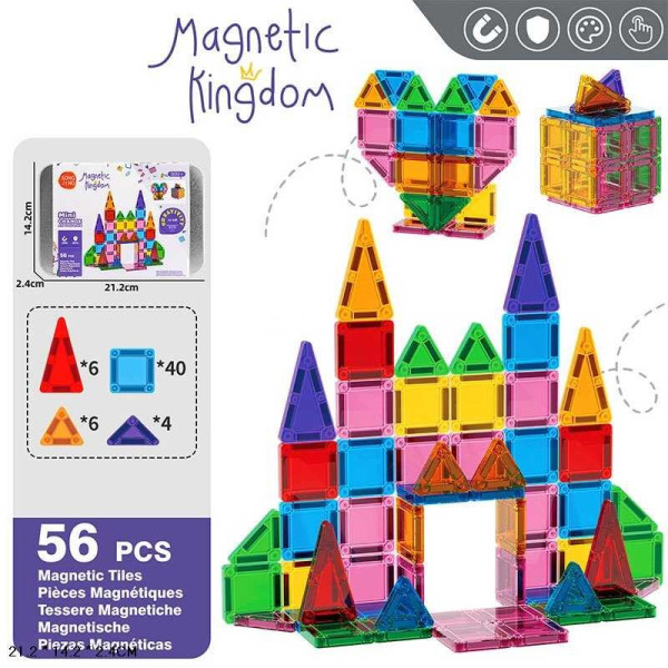 Магнітний конструктор Magnetic Kingdom 56 деталей 