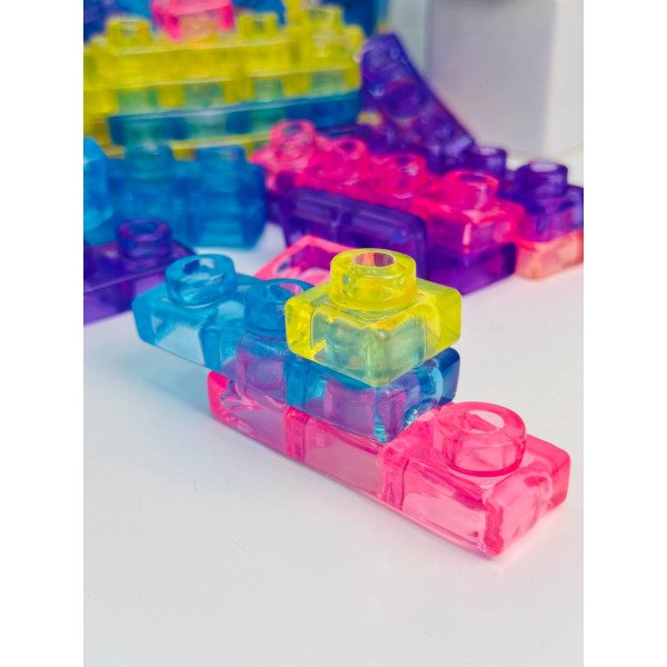 Конструктор Magic Gummy Bloc 56 деталей — м’які силіконові блоки 