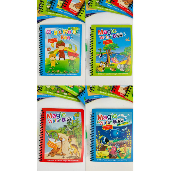 Багаторазова водна розмальовка Magic Water Book з маркером 