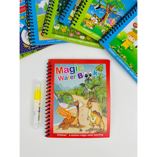 Багаторазова водна розмальовка Magic Water Book з маркером 