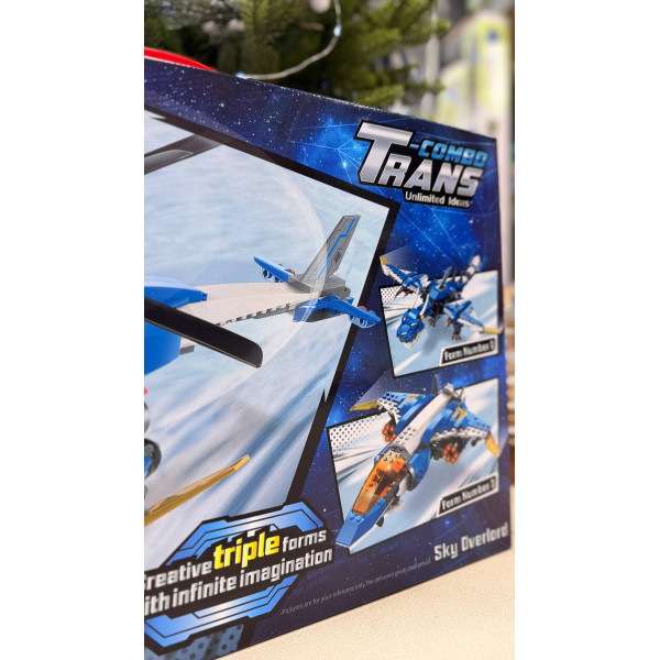 Конструктор Qman Combo Trans Sky Overlord 3в1  604 деталі 